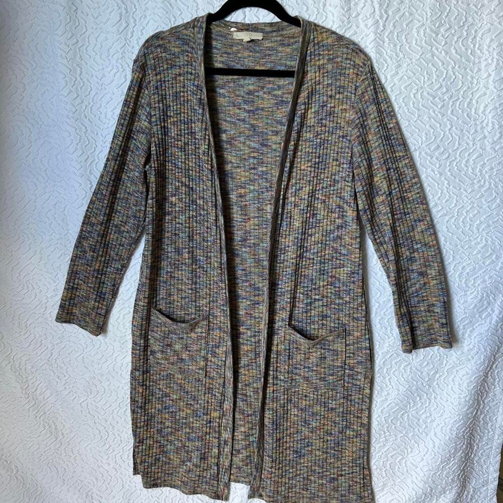 Another Reason Multicolor Long Ribbed Cardigan - image 5